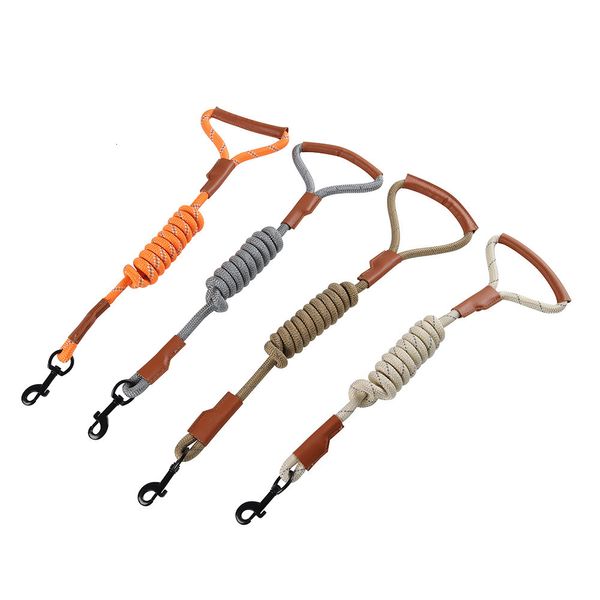 Collares para perros Correas Mano Sosteniendo Cuerda Nylon Cuero Correa reflectante Mediano Grande Mascota Venta al por mayor 230906