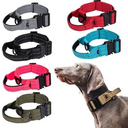 Halsbanden Zware halsband Tactische halsbandset Verstelbare reflecterende hondentrainingshalsbanden voor middelgrote grote honden Accessoires Jacht 231110