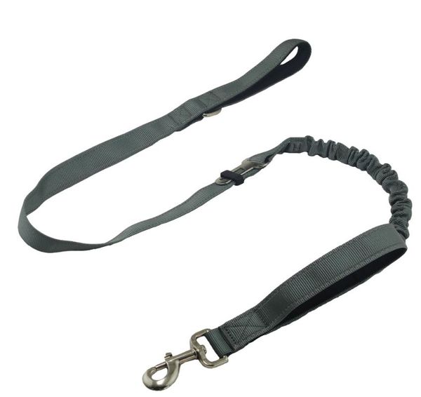 Collares para perros Correas Correa resistente, Bungee absorbente de entrenamiento para caminar reflectante de 4 pies con hebilla de cinturón de seguridad para automóvil, 2 manijas acolchadas