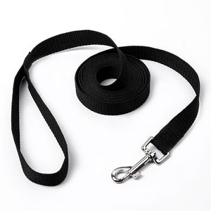 Halsbalsers Leidingen Hoge Kwaliteit Gevlochten Nylon Pet Leash Solid Color 1.5m / 1.8m / 3m / 6m Lopend Walking Dogs Training Tools Levert