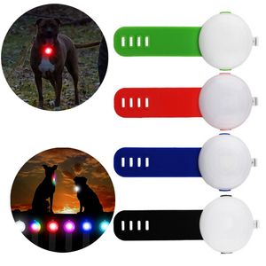 Colliers de chien Laisses IPX8 LED étanche Collier pour animaux de compagnie Pendentif USB Rechargeable Nuit Lumière de sécurité clignotante pour accessoires 230921