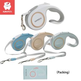 Halsbanden Riemen Kimpets 5M Intrekbare Trekkabel Leiband Kat Puppy Harnas Riem Automatische Flexibele Kleine Middelgrote Honden Huisdier producten 230606