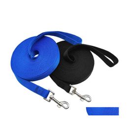 Collares para perros Correas Correa 5M 6M 9M 15M Cachorro de plomo largo para la obediencia Record Training Cam Small Medium Large Dogs Drop Delivery Hom Dhtau