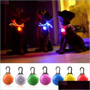 Colliers De Chien Laisses Lampe De Poche Led Collier De Chat Lumineux Pendentif Nuit Sécurité Pet Conduit Collier Lumineux Lumineux Décoration Pour Chiens Dhcs4