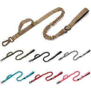 Collares para perros Correas Correa táctica militar para perros Correas elásticas para perros Correa de nailon duradera para perros medianos y grandes Suministros de entrenamiento para caminar para perros al aire libre 231216