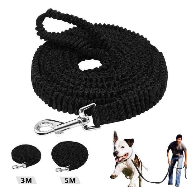 Colliers pour chiens Laisses Laisse de suivi sans traction Conception spéciale antidérapante Longue sangle pour animaux de compagnie avec poignée souple Pour l'entraînement quotidien Course à pied Marche