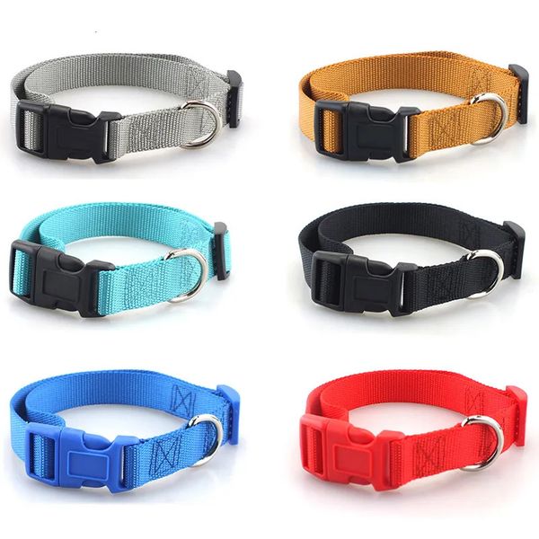 Collares para perros Correas Collar de perro ajustable de nailon clip resistente para mascotas adecuado para perros pequeños y medianos Chihuahua rojo negro azul púrpura 231117