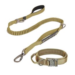 Collares para perros Correas Bungee táctico de nylon Duradero ajustable para accesorios para caminar medianos y grandes 230327