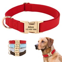 Halsbanden riemen Gepersonaliseerde halsband PU-leer Halsbanden en riem voor huisdieren Chihuahua ketting Aangepaste ID-naam voor kleine middelgrote grote honden 230612