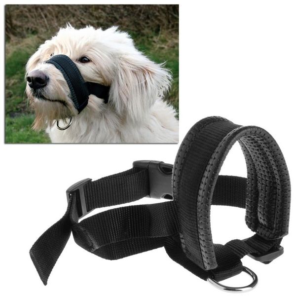 Collares para perros Correas para mascotas Boca ajustable Bozal Cabeza acolchada Collar Halter suave Correa Líder Anti Mordedura Dejar de tirar Herramienta de entrenamiento para C42