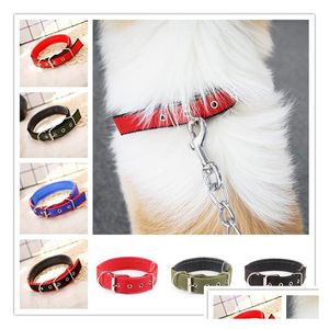 Halsbanden Hondenhalsband Voor Katten Honden Ketting Beste kwaliteit Buiten Comfortabel Puppy Huisdieren Decoratiebenodigdheden S/M/L/Xl/Xxl Dro Dhahy