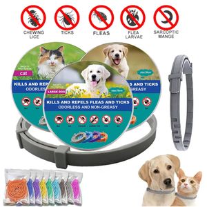 Collares para perros Correas Collar para eliminar pulgas y garrapatas para perros collar antiparasitario ajustable para perros pequeños gatos productos grandes 231117