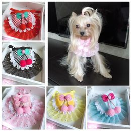 Colliers de chien Laisses Foulard pour animaux de compagnie Accessoires pour chats Écharpe Bandana Bavoirs Collier Serviette de salive Triangle en coton pour Chihuahua Yorkies306u