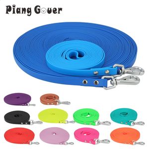 Colliers de chien Laisses PVC Longue Traction De Chat Corde De Plomb Couleur Bonbon Extérieur Court Laisse Pour Animaux De Compagnie Bleu Rose Rouge Jaune 231118