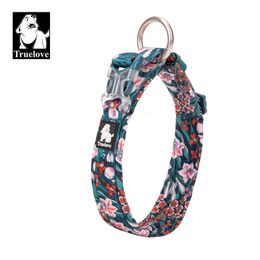 Colliers pour chiens Laisses Collier pour animal de compagnie floral Truelove Coussin de confort rembourré Camouflage Petits chiens moyens et grands Animaux de compagnie courant à l'extérieur TLC5273 230720