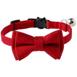 Halsbanden Valentijnsdag Halsband Met Vlinderdas Vakantie Schattig Voor Kleine Honden Puppy Accessoires Voor Huisdieren Strikje Drop Delivery Thuis Gar Otig2