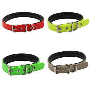 Colliers pour chiens Laisses Matériau en PVC imperméable Collier EVA Doux Rembourré Pet Facile à nettoyer Collier de marche pour petits chiens de taille moyenne