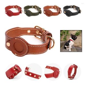 Colliers de chien collier en cuir pour petits chiens moyens accessoires à étiquette d'air créateurs de mode pour animaux de compagnie Perro