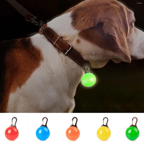 Collares para perros LED Collar para gatos Colgante brillante Seguridad nocturna Collar para mascotas Collar luminoso Decoración brillante para perros