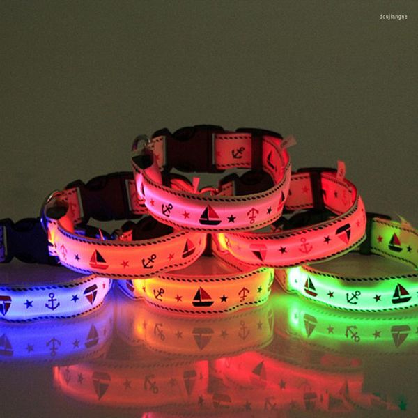 Collares para perros con luminiscencia LED, Collar para gatos y mascotas, antipérdida nocturna, para evitar accidentes de coche, Flash de seguridad para perros, suministros fluorescentes luminosos