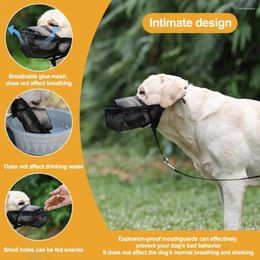 Colliers pour chiens, muselière légère, maille respirante réglable avec ouverture frontale pour un ajustement confortable et sécurisé