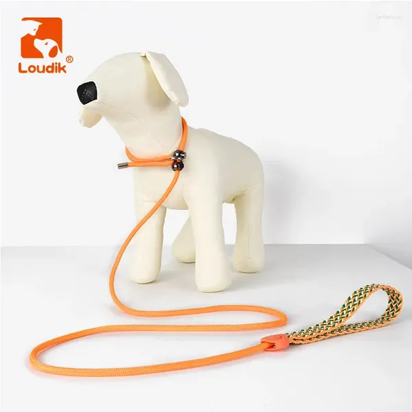 Collares de perros Correa de entrenamiento Loudik con tope personalizado reciclado a mano hecha a mano soga para caminar al por mayor