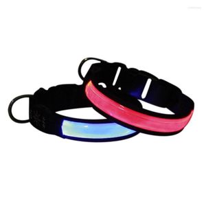 Collares para perros collar luminoso impermeable recargable mascota anti-laga de tipo completo universaladjustablegacaccesorios