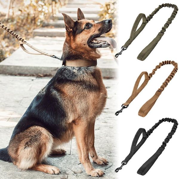 Colliers de chien laisse militaire pour chiens de taille moyenne longe d'entraînement en plein air durable fournitures de marche Collier Pour Chien
