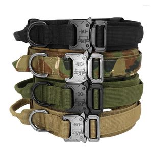 Collares para perros Collar táctico militar Camuflaje Mediano grande Para caminar Entrenamiento Duarable German Shepard