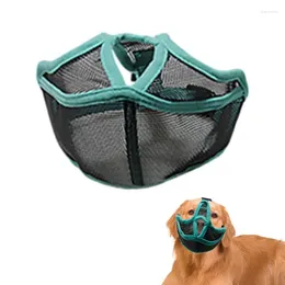 Collares para perros, cubierta bucal de malla para antiladridos, cesta transpirable para mascotas, bozales ajustables para la cara, tamaño pequeño