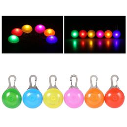 Hondenkragen Multi -kleuren LED PET Hanger Kleurrijk Licht Flashing Luminous Collar Supplies Glow Safety Tag Groothandel