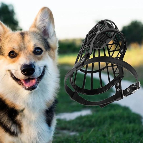 Colliers de chien bouche anti-bite anti-barrage en polypropylène sangle en plastique souple houstou