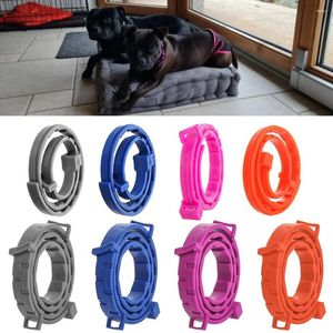 Halsbanden Natuurlijk rubber One Size Fits All Weert muggen Vlooien- en tekenbescherming Verstelbaar Voor honden Katten Halsband