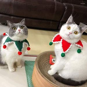 Colliers pour chiens collier animal de compagnie mignon petite boule pendentif manuel tricoté chiot Kitty chat fournitures