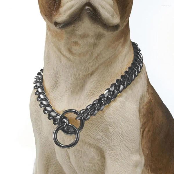 Colliers pour chiens, élégants en acier inoxydable, chaîne confortable pour animaux de compagnie, accessoire à la mode pour bien-aimé, facile