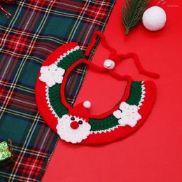Colliers de chien aucun sentiment de retenue collier de compagnie de animal de Noël de Noël festif en tricot en laine du Père Noël et confort exquis pour les chats