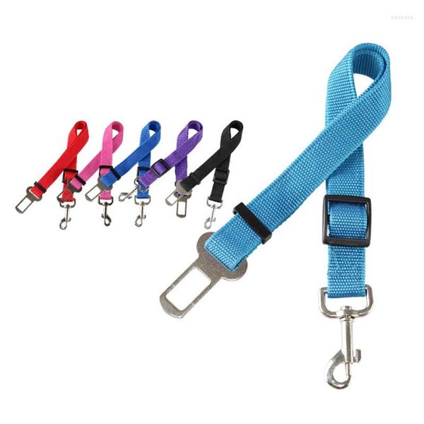 Collares para perros, correa de nailon, cinturón de seguridad retráctil ajustable para coche, traje de seguridad para la mayoría de los vehículos, Clip de viaje pequeño y mediano, accesorios para cuello francés