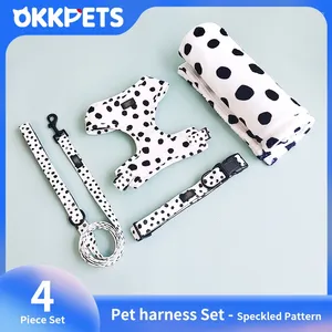 Hondenkragen Okkpets Speciaal aanbod 4in1 HarnessCollarleashblanket Accessories Polyester Pet Harness Set voor kleine middelgrote grote honden