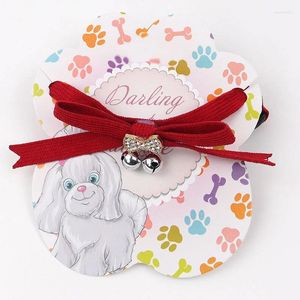 Collares para perros personalizados con forma de animal, productos para mascotas, accesorios, campanas de Color sólido a la moda, lindo gato mariposa