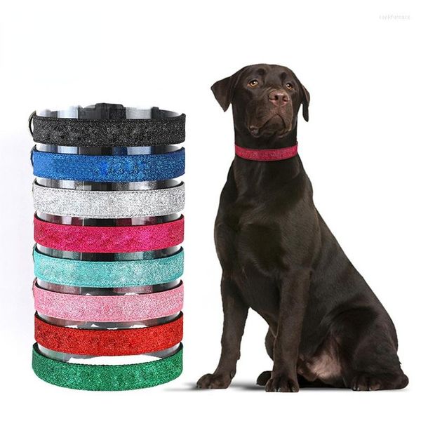 Colliers pour chiens Accessoires pour animaux de compagnie Collier Shiny Cool Bringbring Nylon Collier en cuir Chiot