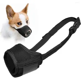 Hondenkragen Pet Verstelbare schors Bite Mesh Mond Mouth Mond verzorging Anti Stop Chewing voor kleine honden Nylon Belt Accessories Pro D5N7