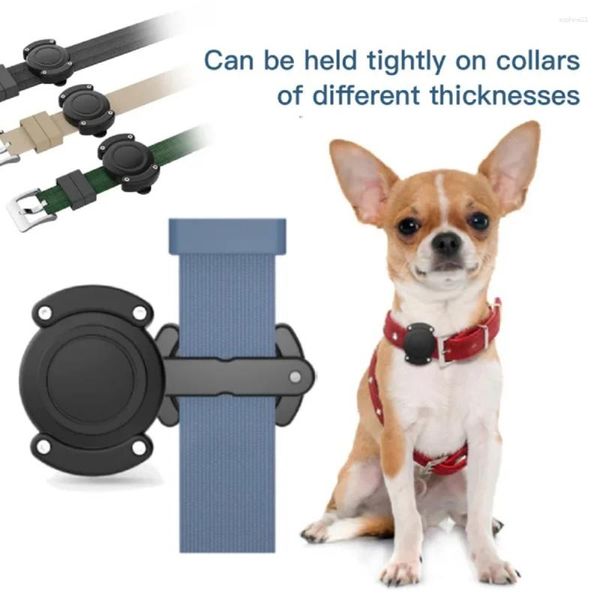 Collares para perros Pet Airtag Funda protectora Collar Cubierta Localizador Rastreador Cat Loop con tornillo Resistente a caídas