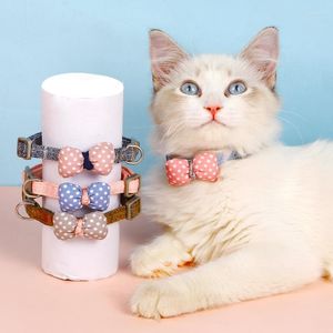 Colliers pour chiens Pet Bow Collar Cat Cartoon Tie Traction Corde Collier Chaton Accessoires Fournitures