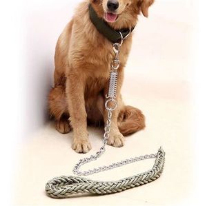 Colliers pour chiens, sangles de poitrine pour animaux de compagnie, corde de Traction à huit brins, chaîne tissée pour chien, sangle en Nylon, corde pour chien de petite et moyenne taille, laisse Schnauzer