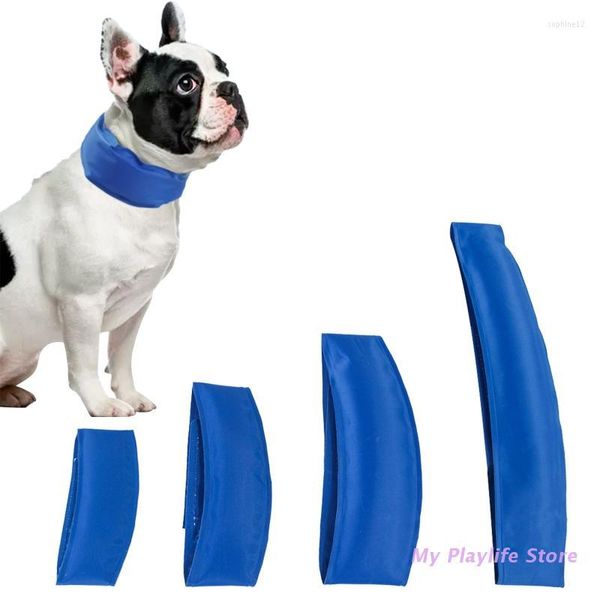 Colliers pour chiens collier de refroidissement pour animaux de compagnie Bandana pour le soulagement de l'été fièvre clignote animaux de compagnie réglable Chill Out Ice Cool