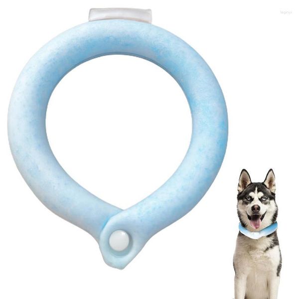 Colliers de chien collier de refroidissement pour animaux de compagnie enveloppement de cou frais pour animaux de compagnie refroidisseur chats chiens été bande de glace chaleur