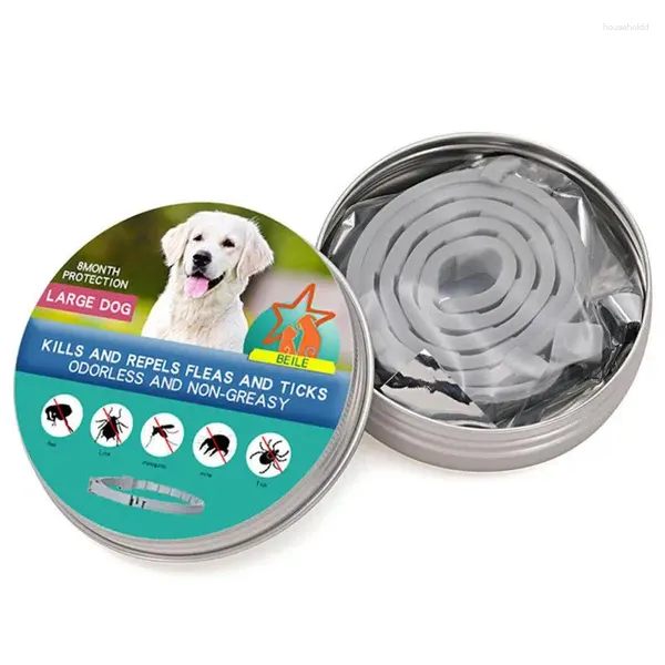 Collares para perros, Collar para pulgas y garrapatas para perros y gatos, prevención ajustable, repelente de insectos antimosquitos, suministros para cachorros