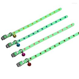 Colliers pour chiens Pet Glowing With Bells Glow At Night Dogs Cats Light Collier lumineux