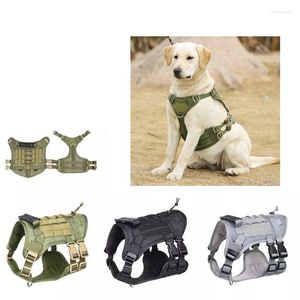 Hondenkragen Pet Harness Militaire Training Vest Duitse herder wandelen Harnassen voor kleine grote honden borstriembenodigdheden