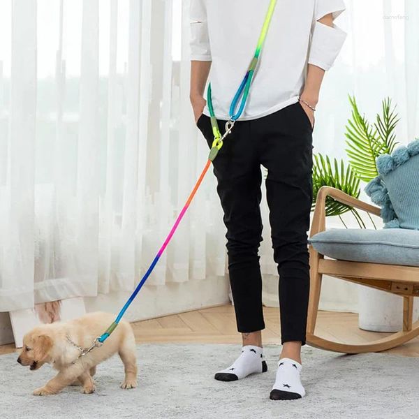 Colliers pour chiens, laisse pour animaux de compagnie, sangle croisée réfléchissante en Nylon, sangles d'épaule d'entraînement en plein air, ceinture multifonctionnelle, accessoires de corde de course